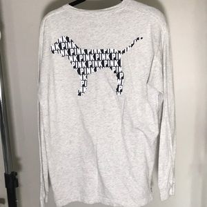 A Pink Victoria Secret long sleeve shirt